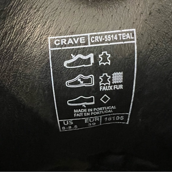 Taos Crave lace up leather combat boots side zip buckle detail teal size 8-8.5 - Picture 11 of 14